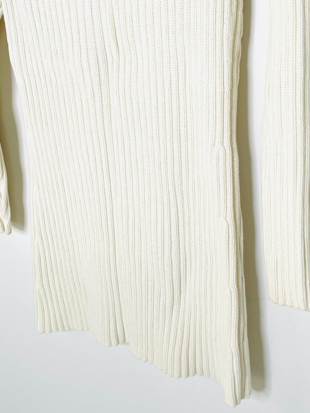 Sweater | Cable Knit Hooded Cardigan Button Front Longline Cream | Preppy Spring - Picture 10 of 12